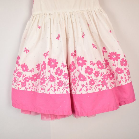 The Children's Place Pink and White Floral Tulle Princess Dress Size 24 Months - Picture 2 of 15